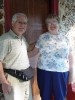 Gordon & Janice Steele in doorway of Death of the Fox