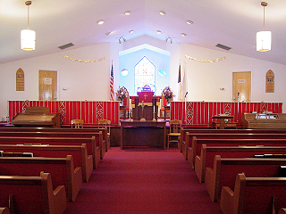Inside Angel Visit Baptist Church, Mt. Royal