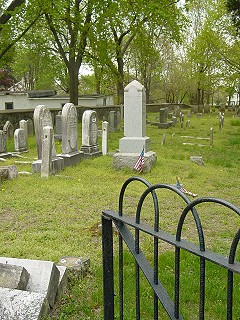 View of St. Peter's cemetery, Mt. Royal NJ