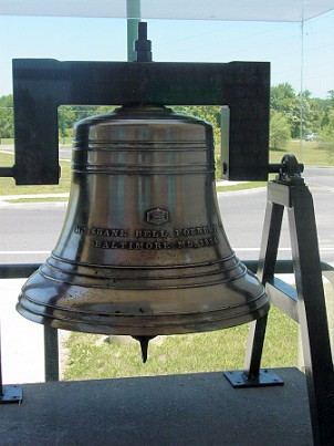 The Mickleton Bell that hung at the Mickleton Grange Hall