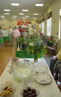 Refreshments served at the Mickleton Garden Club show