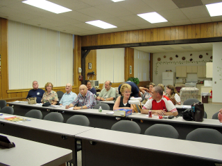 Members of the East Greenwich Ambulance Association Inc. at a July 2004 meeting