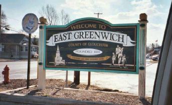 Welcome to East Greenwich sign