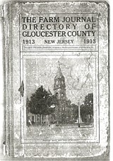 The Farm Journal Directory of Gloucester County 1913 - cover