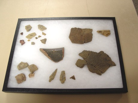 Sample of some items found at the archaelogical dig in East Greenwich