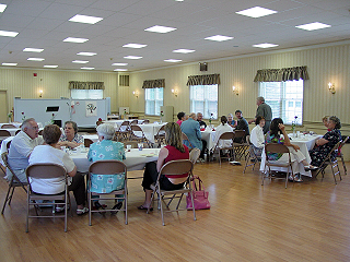 A luncheon was served following the service