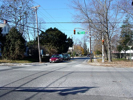 Facing West on Cohawkin Road at Intersection of Kings Highway