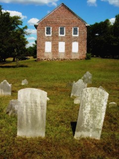 Graveyard View of the Moravian Church, Swedesboro NJ