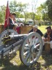 American colonial troop re-enactors Red Bank Battlefield