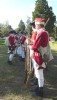 British soldier re-enactors lining up