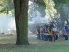 Hessian re-enactors battling at Red Bank Battlefield