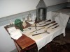 A display of colonial surgical and medical items