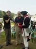 O'Hare family members chat with the re-enactors