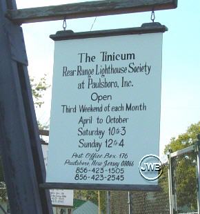 Tinicum Rear Range Light House SIGN